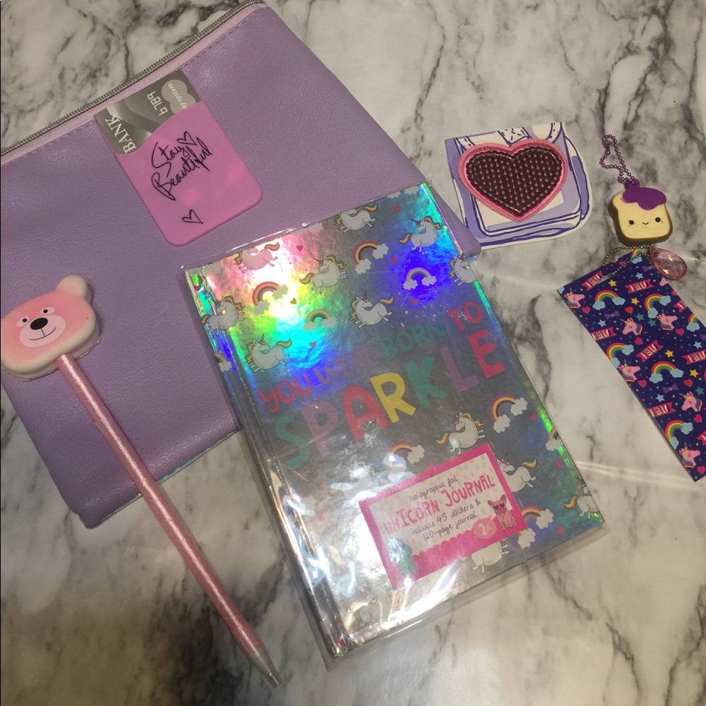 Holographic pouch girl’s gift set